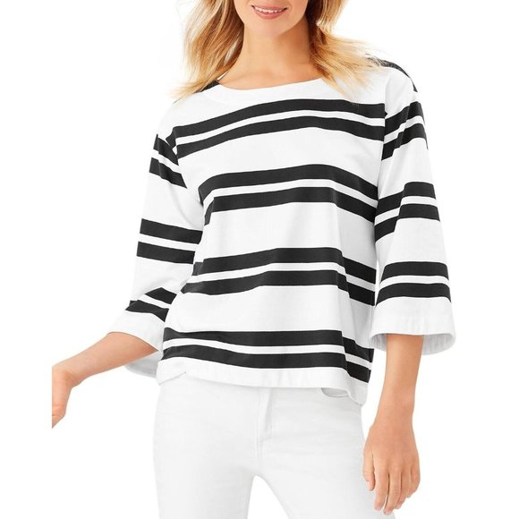 $110 Tommy Bahama women’s french terrace bell sleeves pullover white size S - Picture 1 of 2
